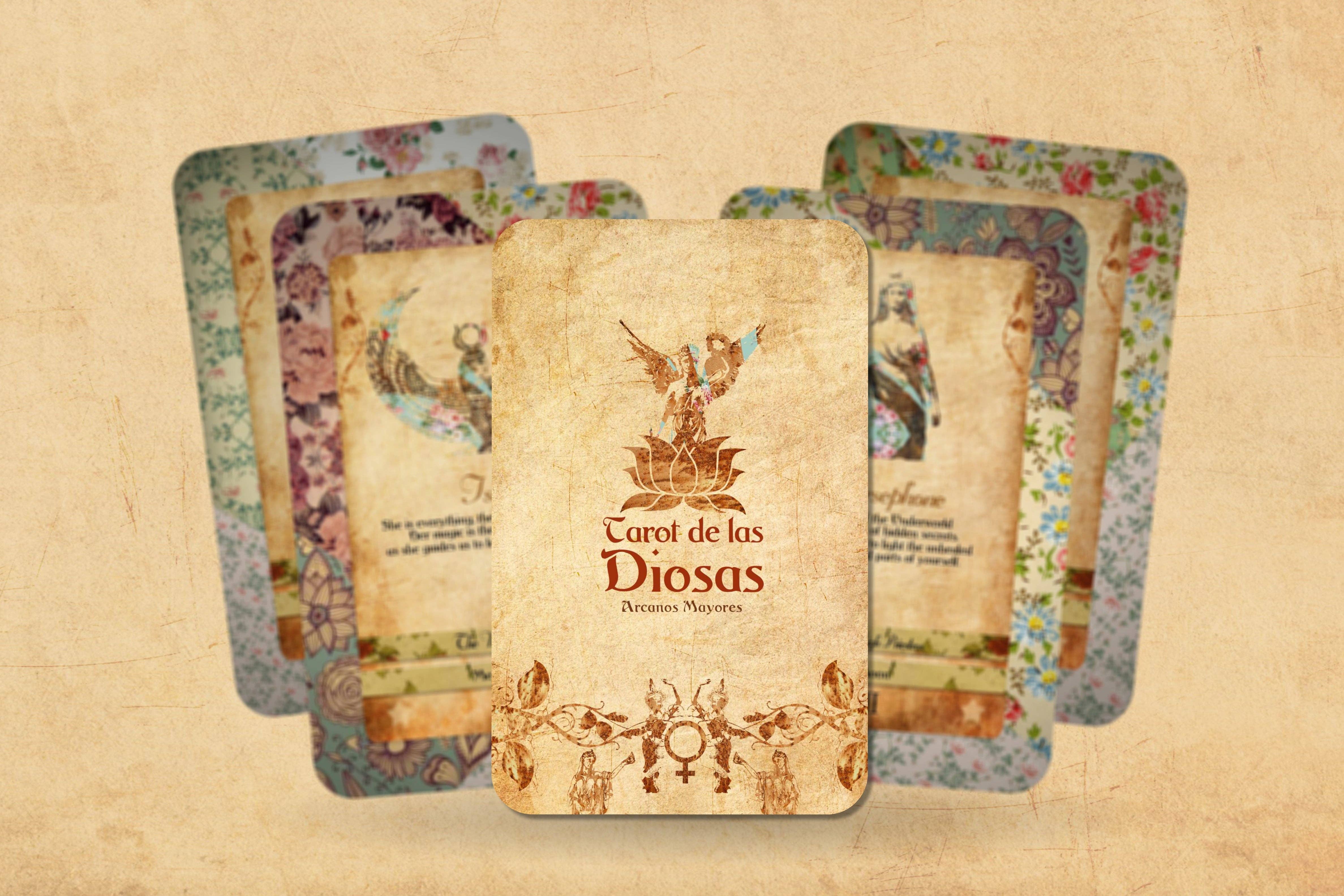 Ibiza Tarot USA - Vente Cartes de tarot - Jeu de tarot - Cartes Goddess Power - Arcanes majeurs - Oracle féminin sacré (espagnol)6