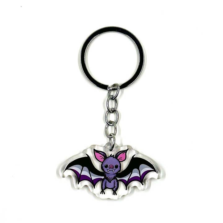 Campfires & Coffee – Großhandel Schlüsselanhänger – Unisex – LGBTQ+ Pride Bat Acryl-Schlüsselanhänger3