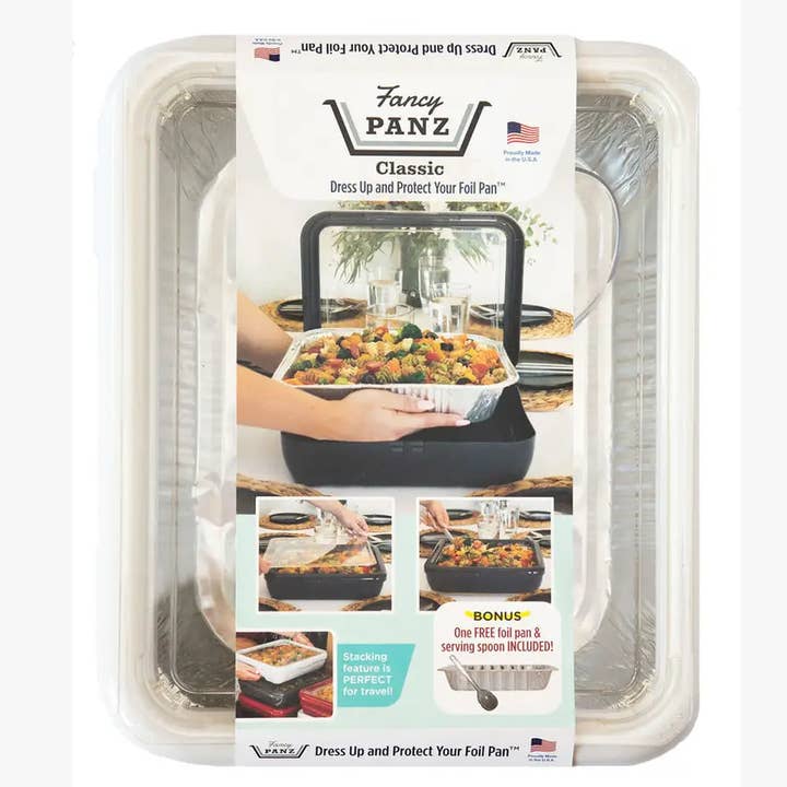 Fancy Panz - Wholesale Serving Tray - Classic Set - Pan Frame w/ Lid & Serving Spoon - White
