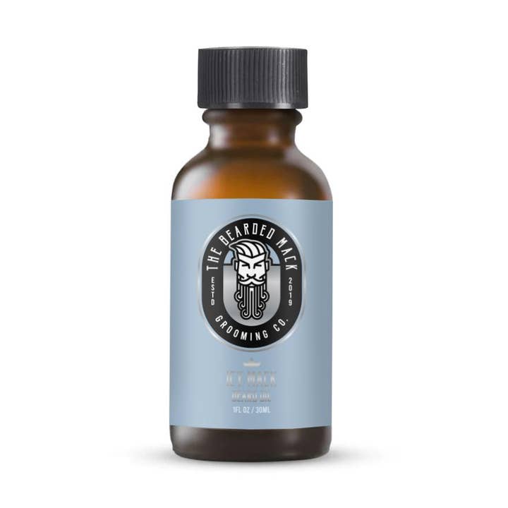 Icy Mack Beard Oil - Peppermint, Tea Tree & Lavender for wholesale by The Bearded Mack Grooming Co