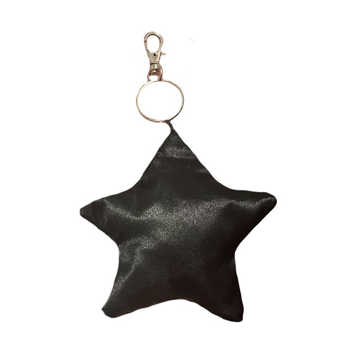 Black Satin Bag Charm for wholesale by Trash Bandit NYC