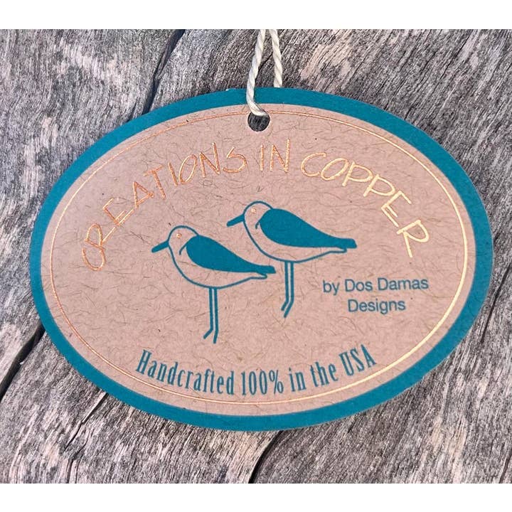 Dos Damas Designs - Wholesale Ornament - Sand Dollar Copper Christmas Ornament6