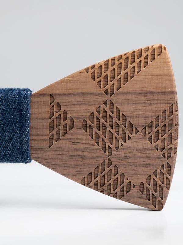 Wood&Chic - Wholesale Vlinderdas - Heren - Houten vlinderdas voor heren - Cactus4