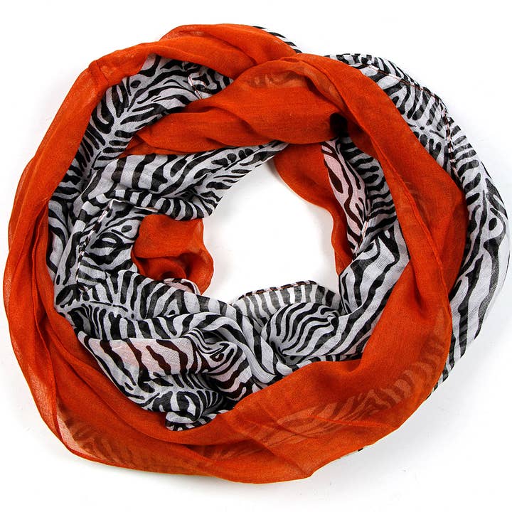 SERENITA - Wholesale Scarf - Women's - Infinity Scarf Print Lightweight Loop Scarf Summer Wrap6