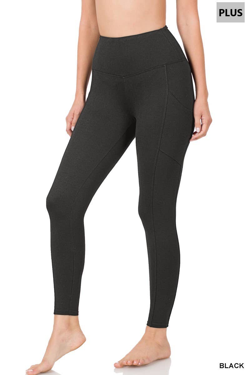 Vanilla Monkey - Wholesale Athletic/Lounge Leggings - Women's - Plus Brushed Microfiber Full Length Leggings1