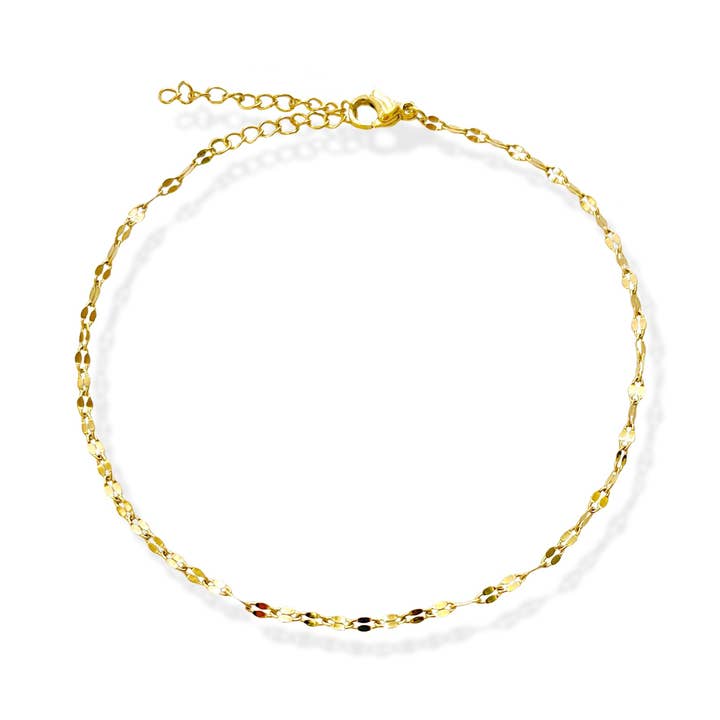 ELSIE NÄTTA GULD SPETS KEDJA ANKLET för wholesale av MAI DESIREE