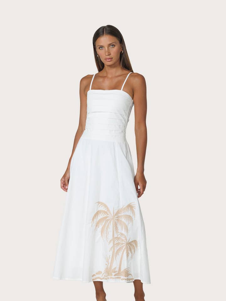 Palma Embroidered Dress for wholesale by Lusana
