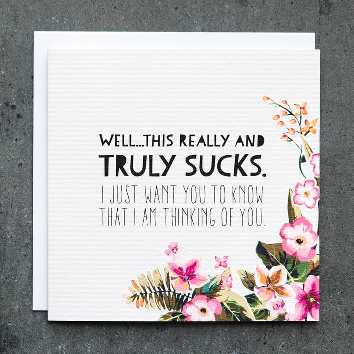 Cartão de Simpatia e Empatia 'Isto Realmente e Verdadeiramente Pédico' por atacado de I am Nat Ltd