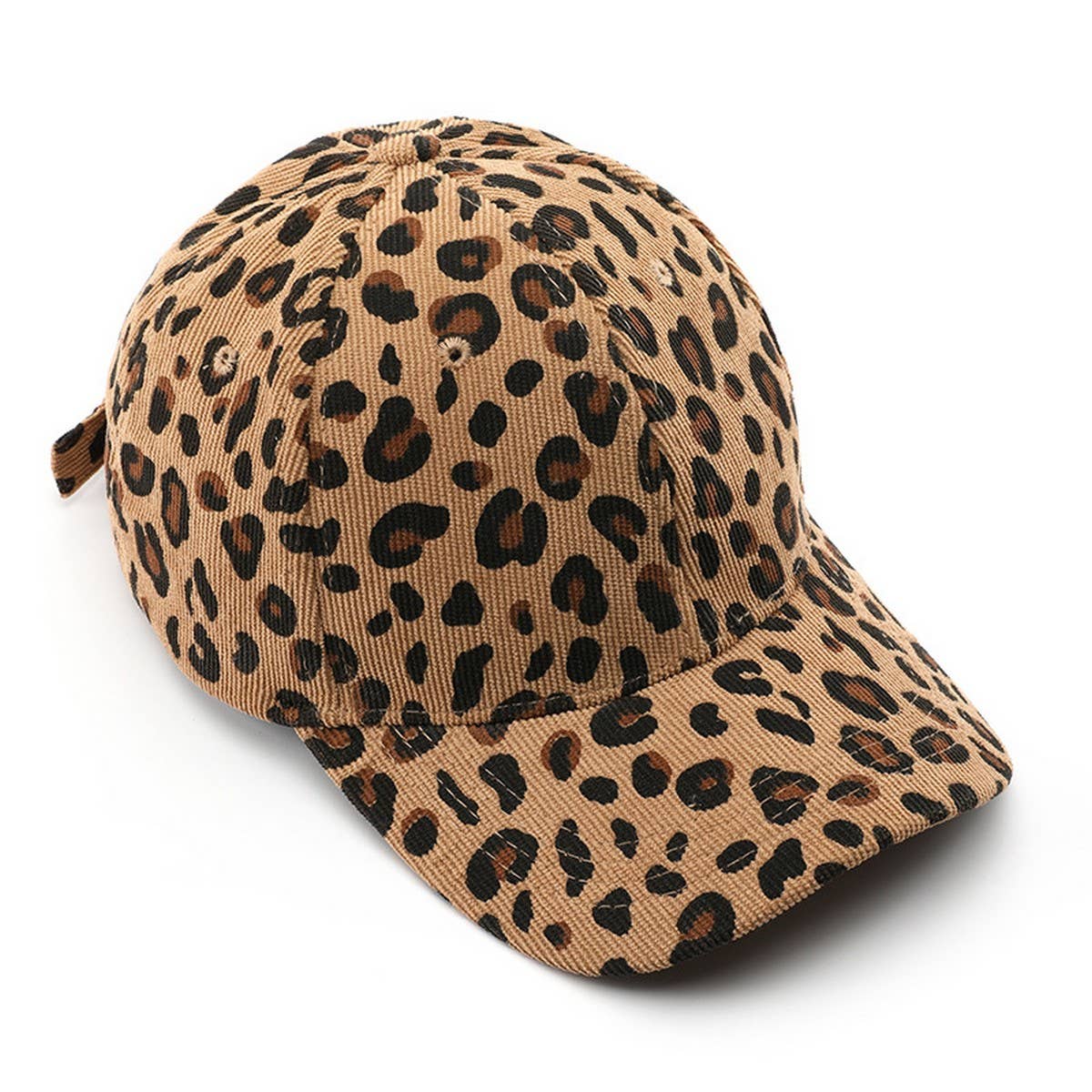 ACCITY - Wholesale Baseball Cap - Unisex - Corduroy Leopard Baseball Cap Warm Sun Hat_CWAH28345
