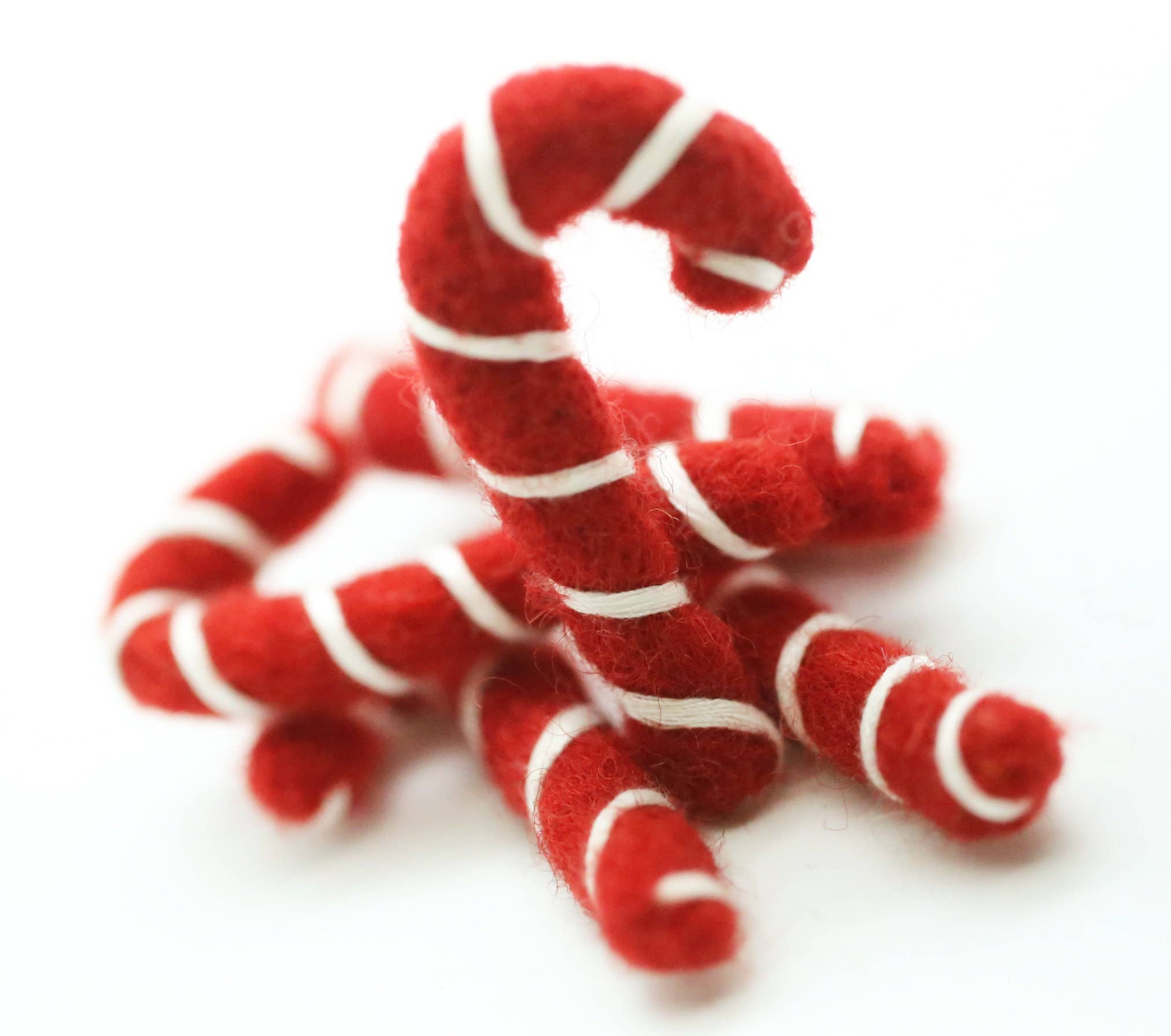 The Felt Pod - Wholesale Christmas Decoration - Felt Christmas Felt Candy Cane Set of 57