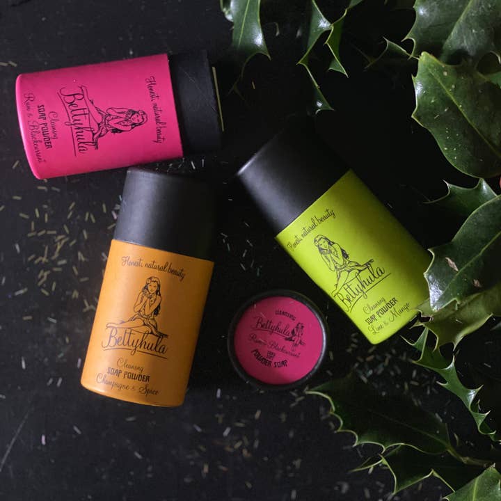 BettyHula – wholesale Bar Soap – • Dry Soap Powder for Hands. Champagne & Spice1