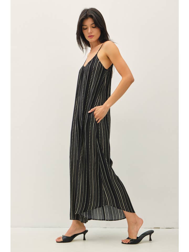 Be Cool - Wholesale Jumpsuit - Women's - PRINTED BREEZY JUMPSUIT