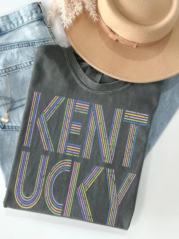 T-shirt com impressão DTF de Linhas Retro de 50 Estados, manga comprida ou curta por atacado de Neat Creations