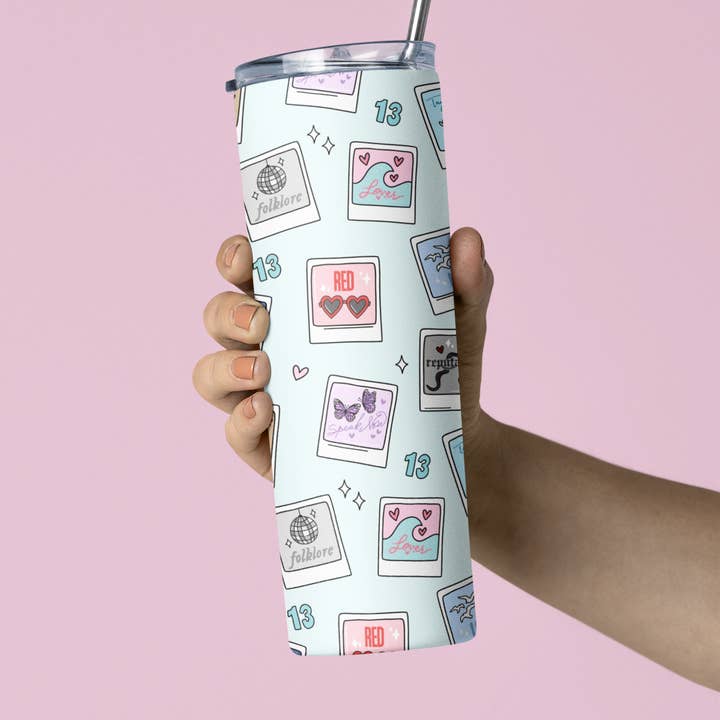 Eras Polaroid Tumbler for wholesale by amarieacreates