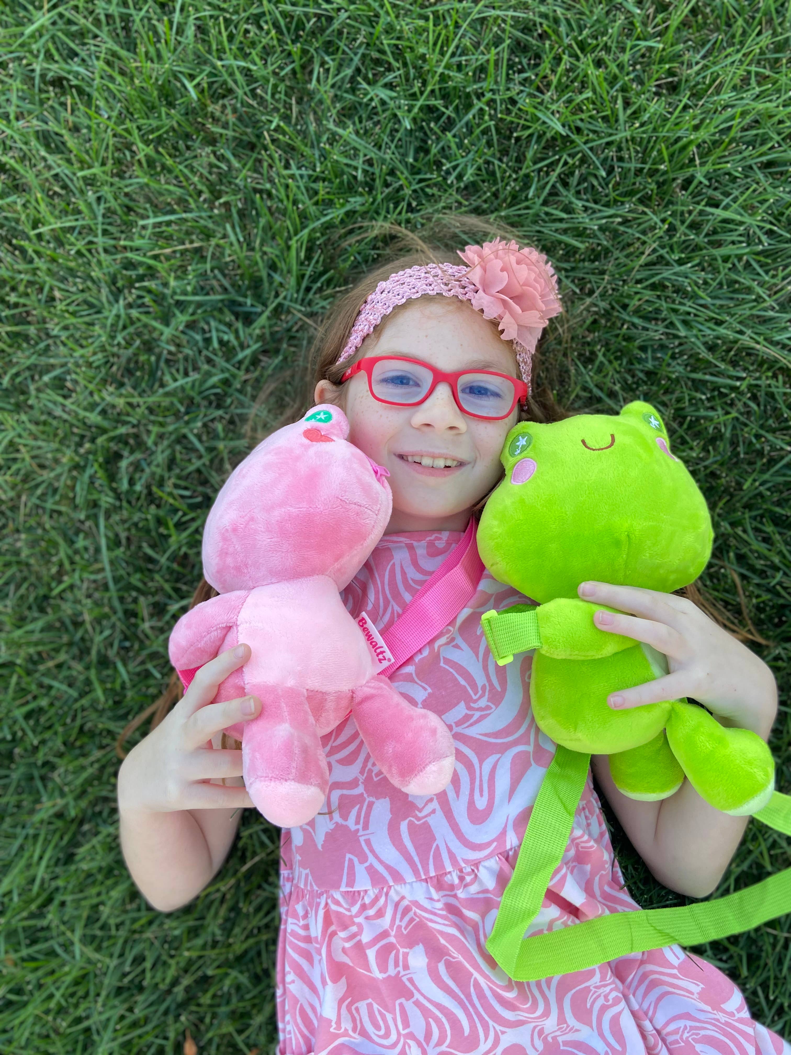 Bewaltz - Wholesale Crossbody Bag - Kids - Plush Sling Crossbody Bag - Green Frog2