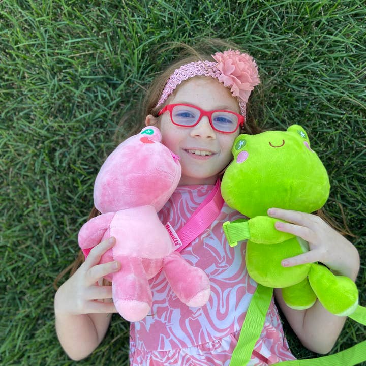 Bewaltz - Wholesale Crossbody Bag - Kids - Plush Sling Crossbody Bag - Green Frog2