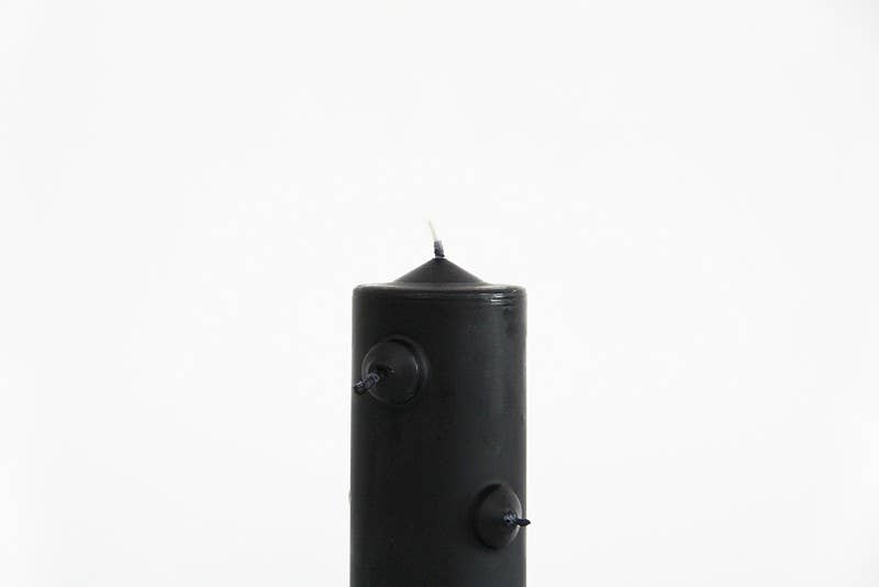 Las Velas de Mariano - Vente Bougie votive - Petit vèlon noir à 7 mèches1