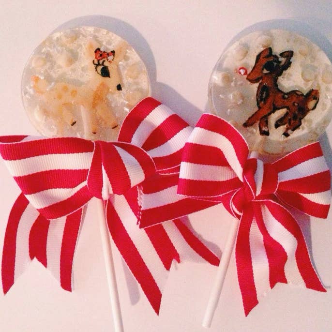 A Secret Forest - Wholesale Lollipop - Fondant Rudolf Lollipops4