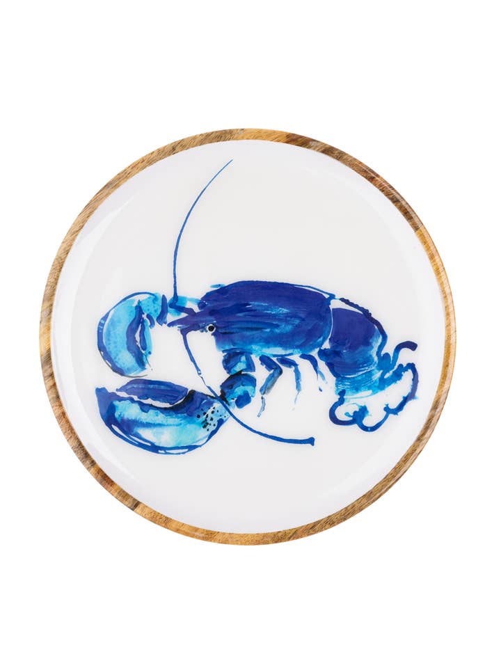 Blue Lobster 30cm Platter for wholesale by Shoeless Joe Ltd