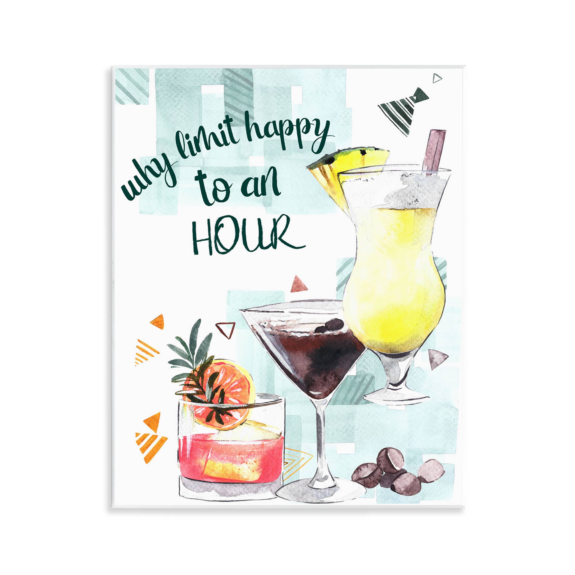 Stupell Industries – wholesale Wall sign – Why Limit Happy To An Hour - Unframed Wall Art0