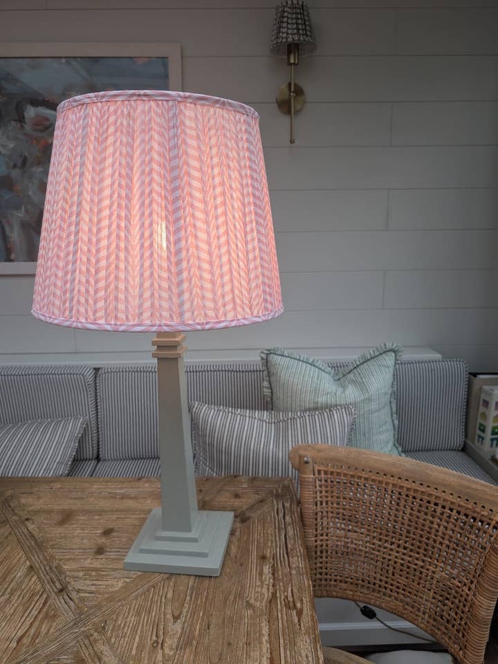 Khoti Pink Empire Pleated Lampshade for wholesale by LNH EDIT