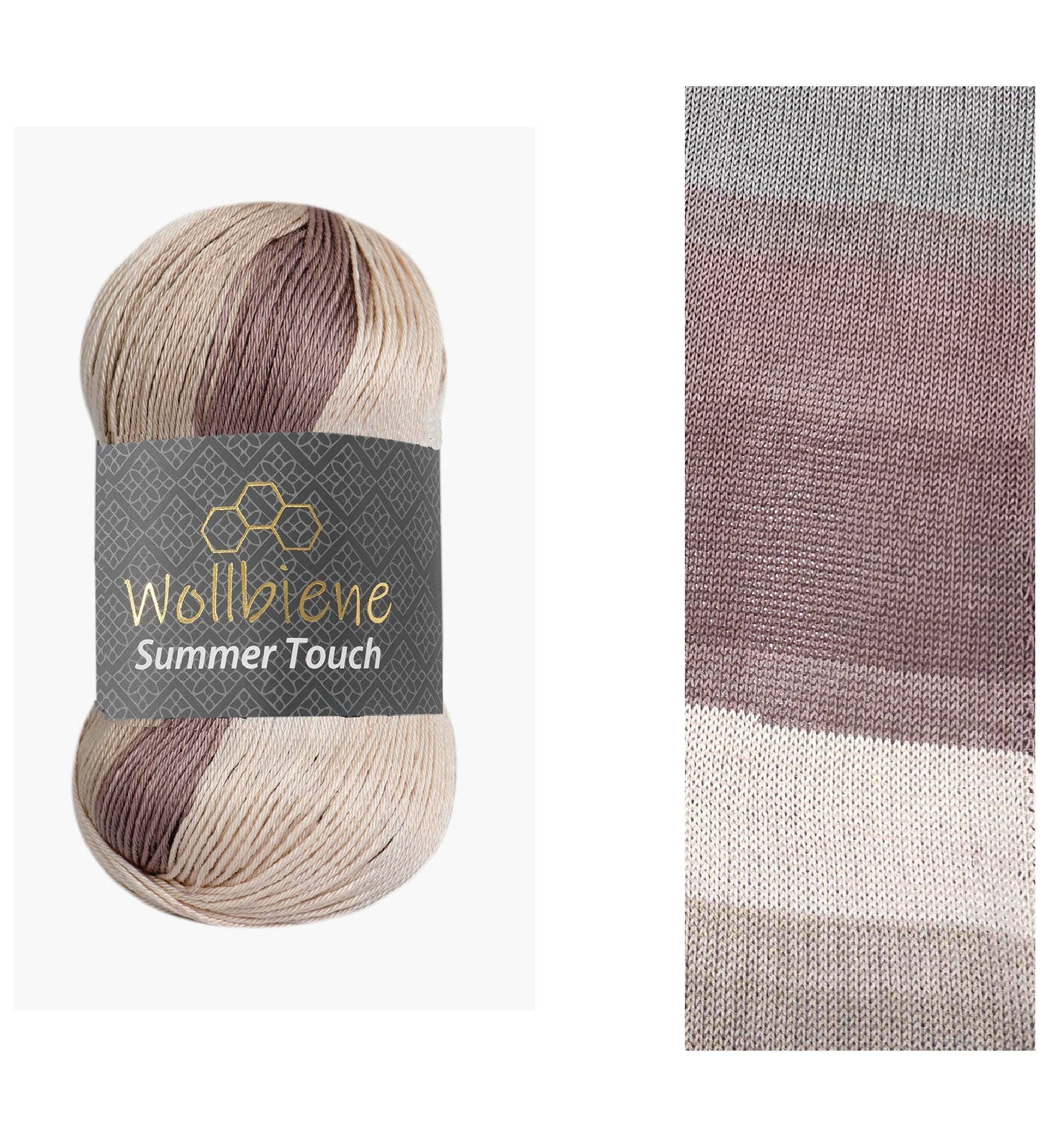 Wollbiene – Engroshandel Garn – Woolbee Summer Touch batik med farvegradient i uldgarn35