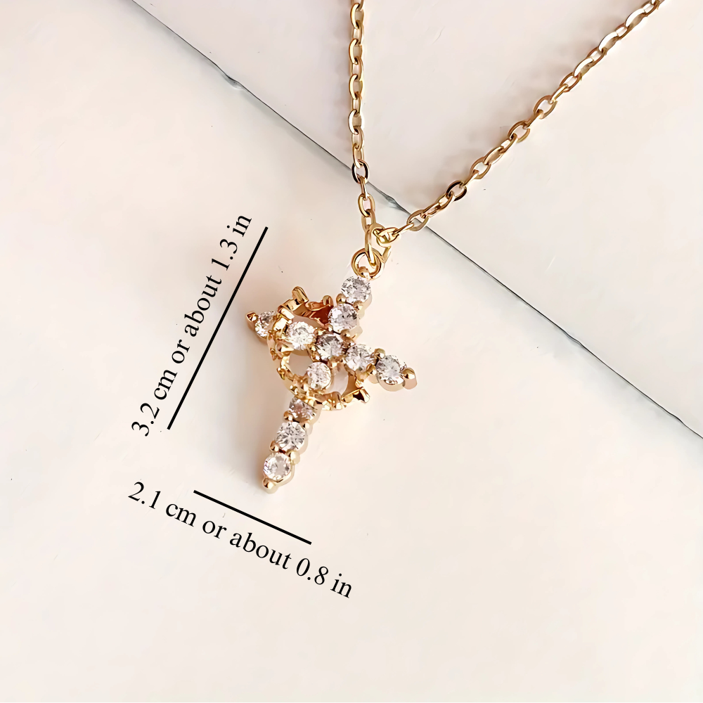 Ashlen - Wholesale Pendant/Charm Necklace - CROWN CROSS NECKLACE6