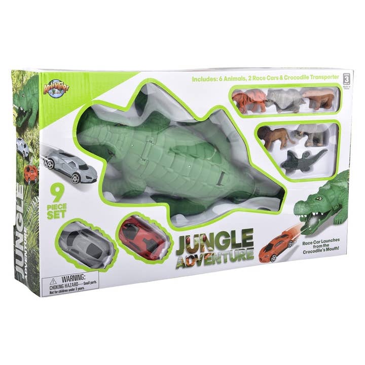 La Luna Bella - Toys - Wholesale Classic Toy - Kids - 13" CROCODILE ANIMAL TRANSPORTER LLB kids toys10