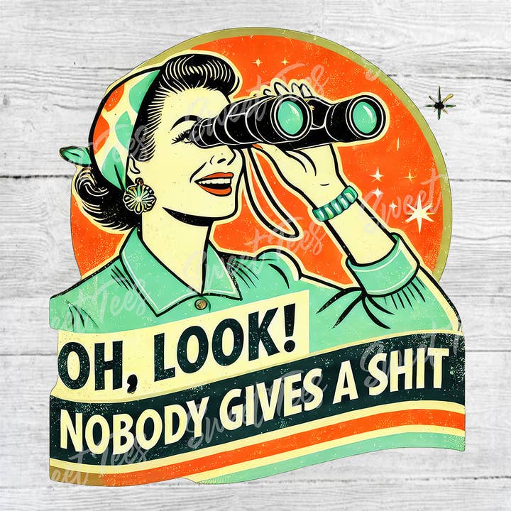 Oh regarde, tout le monde s'en fout Sublimation Transfer pour la vente par Sweet Tees