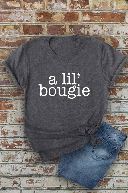 Top Avenue - Wholesale T-shirt met print - Dames - A Lil' Bougie, uniseks T-shirt met ronde hals3