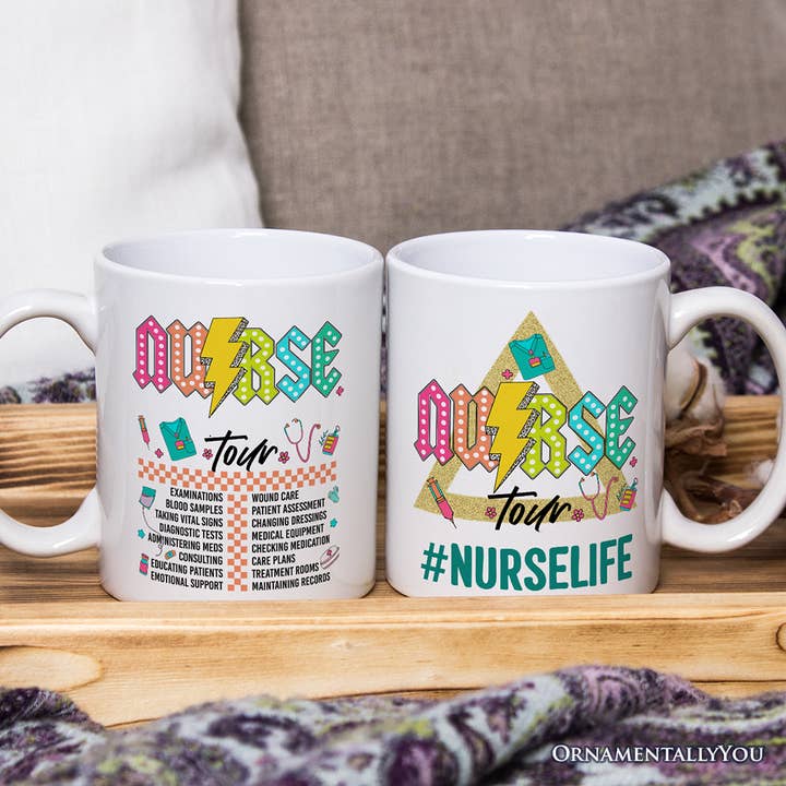 OrnamentallyYou - Wholesale Coffee Mug - Nurse Life Tour Mug, Medical Worker Gift