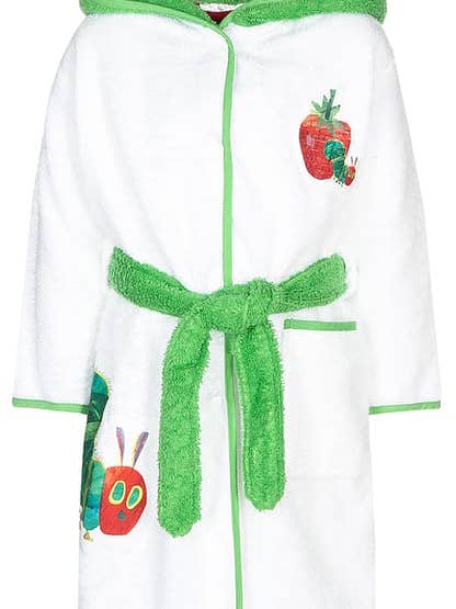 Bademantel Kinder Raupe Nimmersatt - made in Portugal für den Großhandel von Smithy by Dagmar Nelk