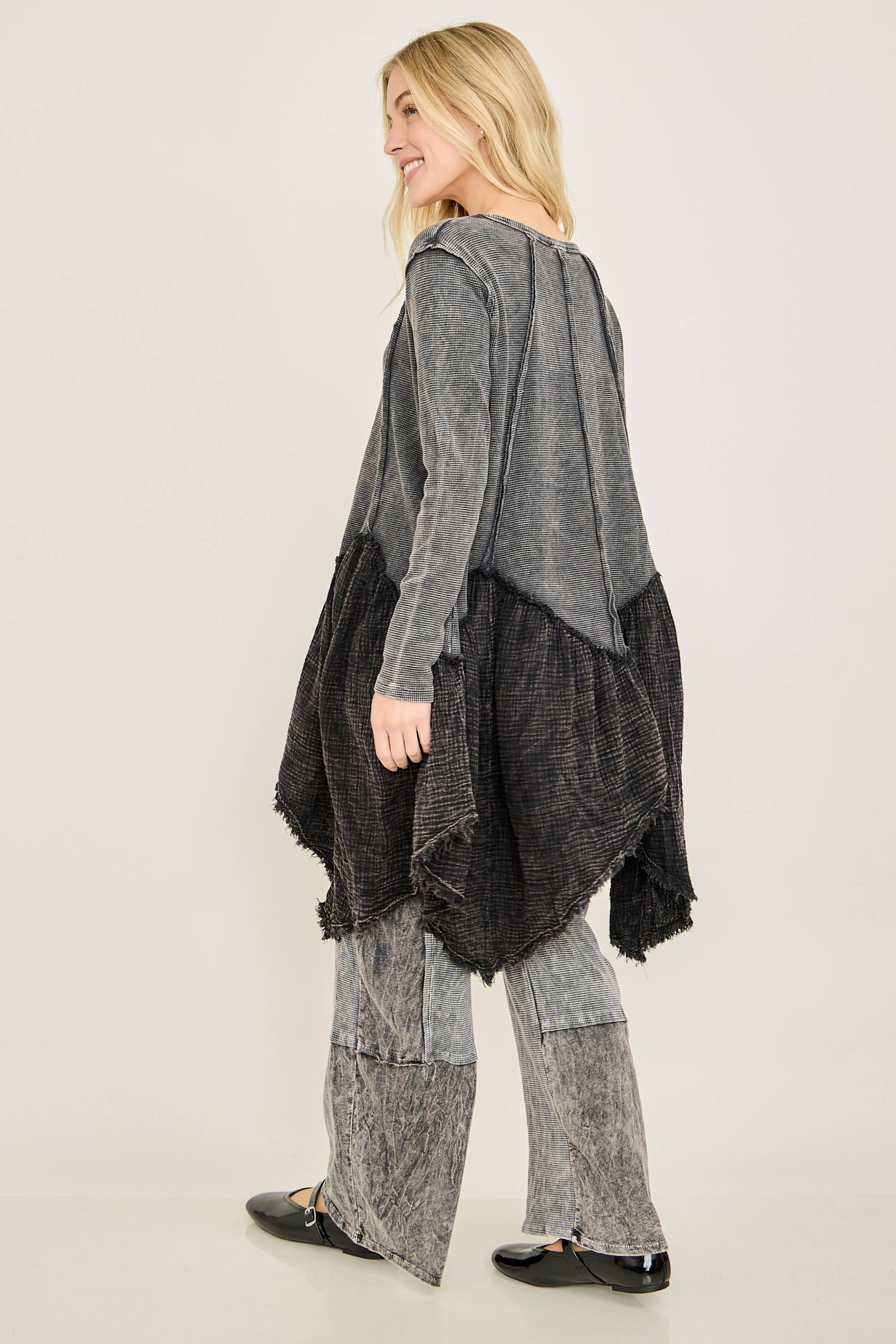 J.Her - Vendita all'ingrosso Tunica - Donna - Tunica da fata Boho Distressed HT41412