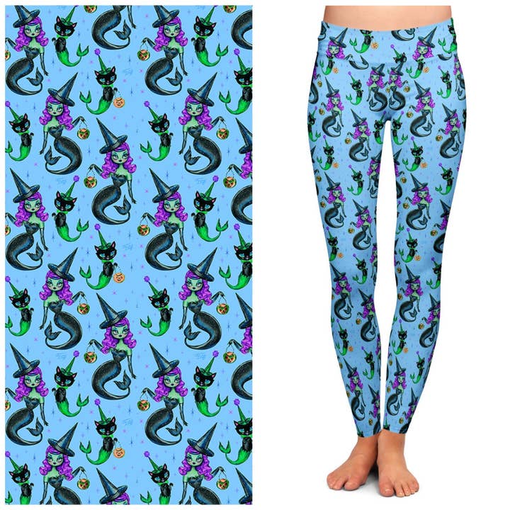 MerWitch & Her MerCat Leggings by Miss Fluff x Lipstick & Chrome TC2 for wholesale by Lipstick & Chrome