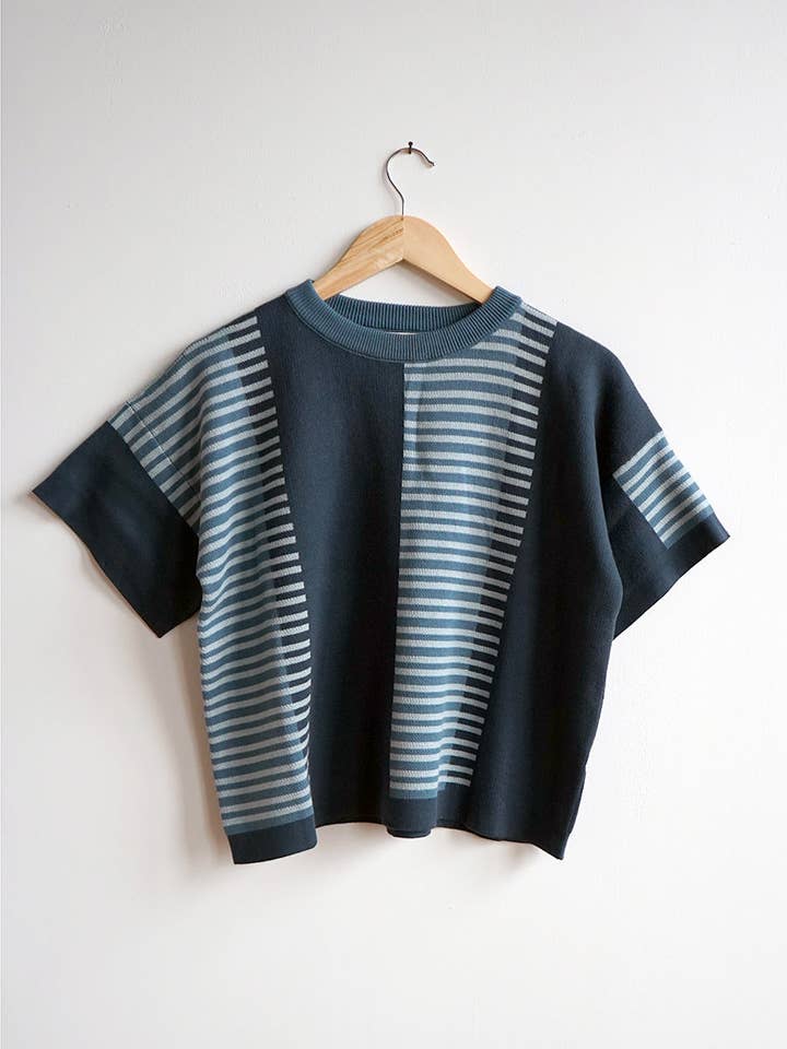 The Endery - Wholesale Knit Sweater - Women's - Benita Sweater Tee - Ultramarine3