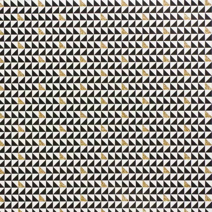 The Unique Paper Company – wholesale Omslagspapper på rulle – Lyxigt Glitter Presentpapper Deco Guld (12 rullar)