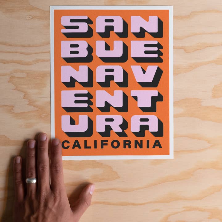 Kamin Tersieff - Wholesale Poster - San Buenaventura California Poster - Surf Spot - Beach Print