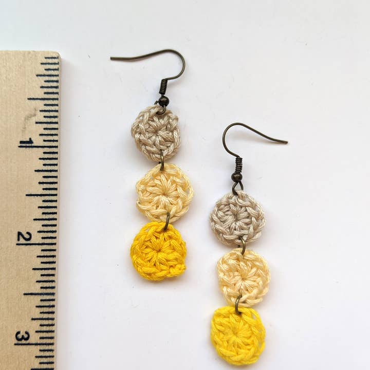 Handmade Crochet Dangle Earrings for wholesale by Royaboya Handmade