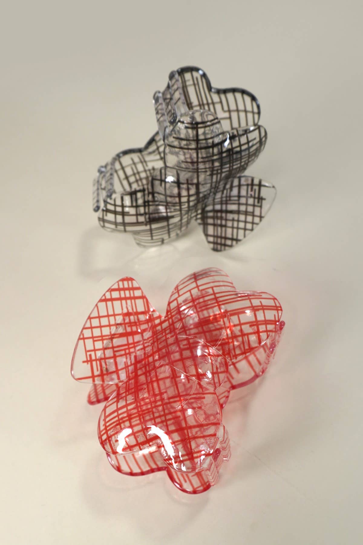 JOSSLYN by wall to wall - Wholesale Hair Clip - Women's - SHEER MESH LACE BOW HAIR CLAW CLIPS | 40H8661