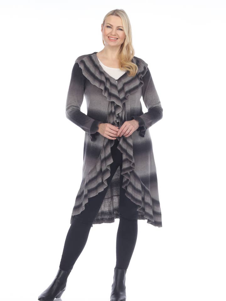 Jersey largo con volantes para venta al por mayor de The Collection Royal / Royal Handicrafts