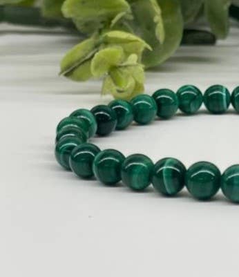 Meraki Gemstones - Wholesale Beaded Bracelet - Malachite Stretchable Bracelet 6mm Beads1