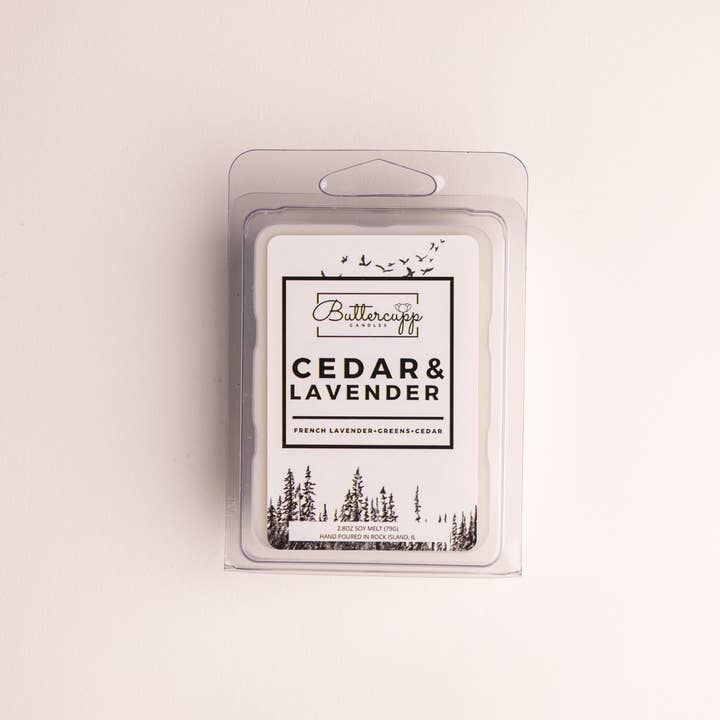 Buttercupp Candles - Wholesale Travel Candles - Cedar & Lavender | Woodsy Scented | Soy Candle | Tin Candle