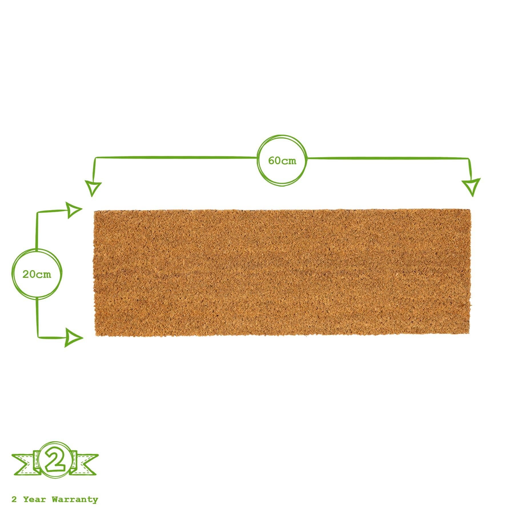Rinkit Ltd – wholesale Dörrmatta – Nicola Spring Coir Stegmatta - 60 x 20 cm - Enfärgad3