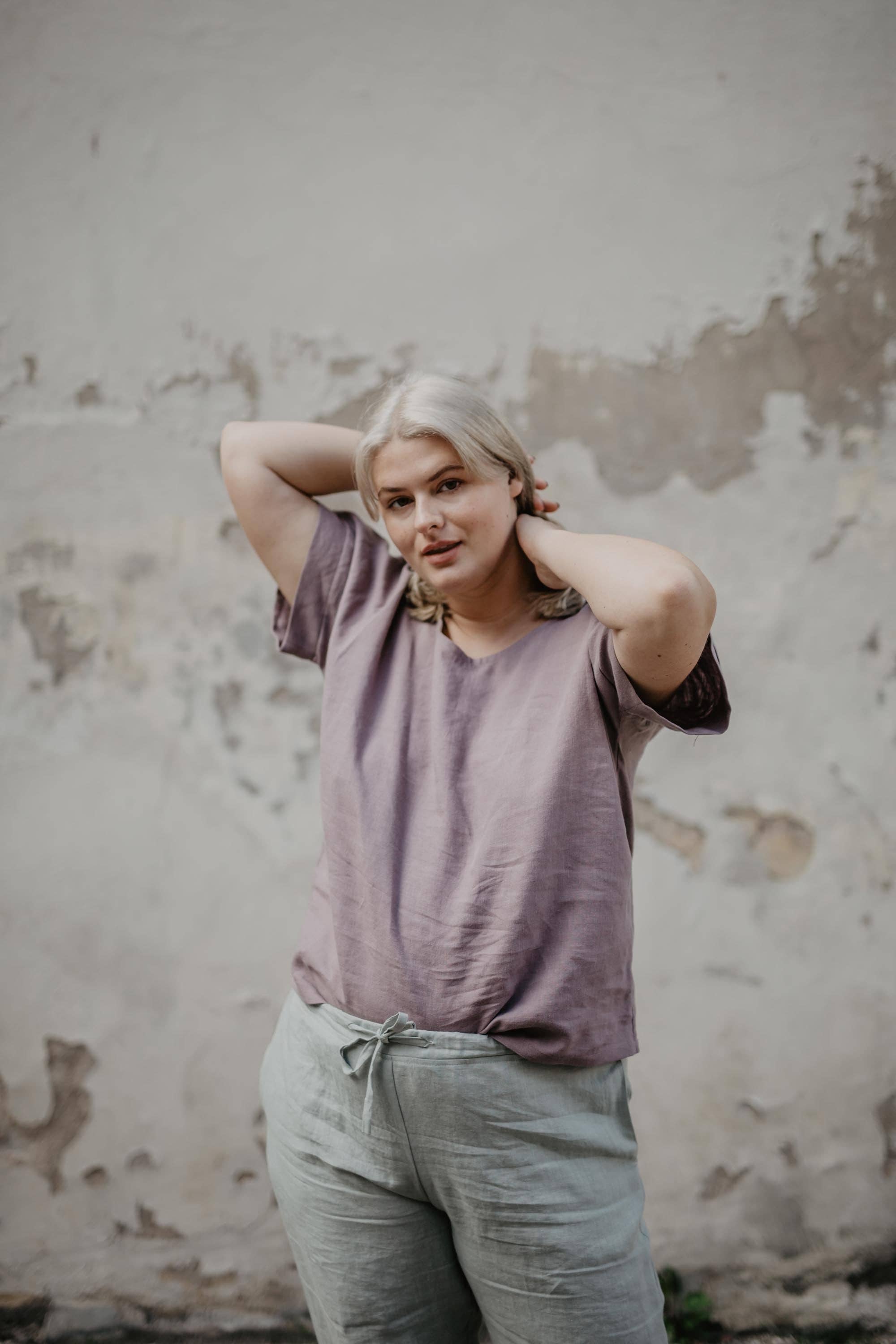 AmourLinen - Wholesale T-Shirt - Women's - Linen top Porto2