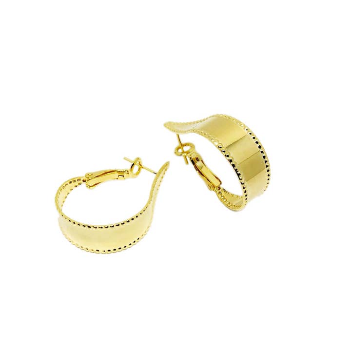 GoldFi - Wholesale Hoop Earrings - 18k Gold Filled Hoop Earrings