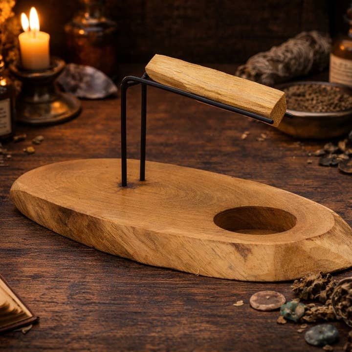Natural Gamel Wood Palo Santo Heater for wholesale by Ethereal Alchemy