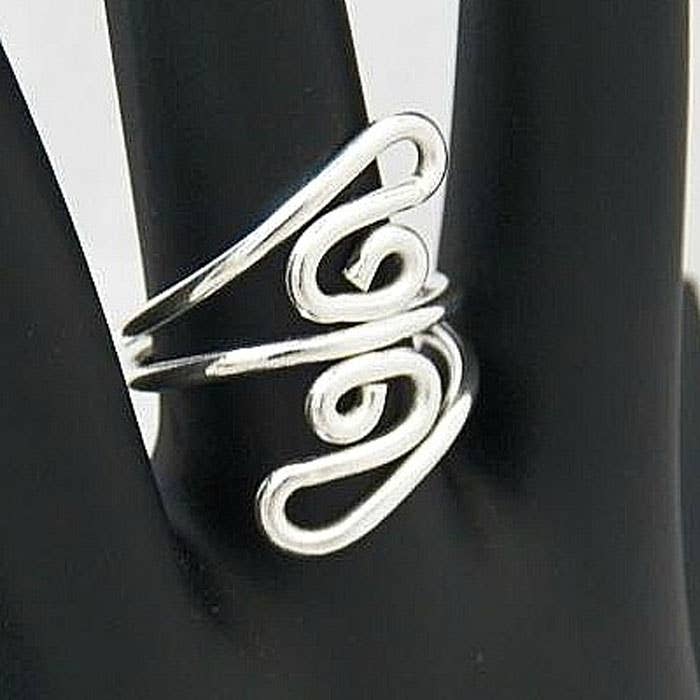 Costello International - Venta al por mayor Anillo de banda/apilable - Anillos de plata Art Deco4