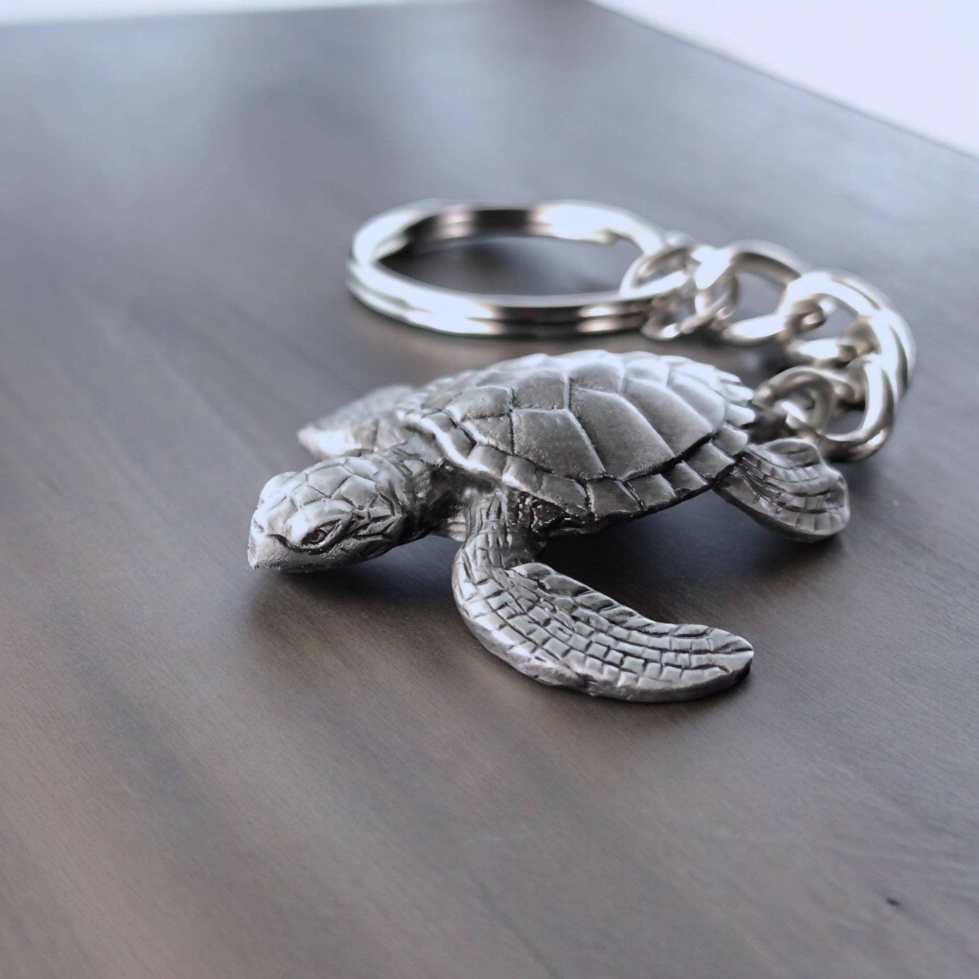 Big Blue by Roland St John - Wholesale Keychain - Unisex - Sea Turtle Keychain – Sea Life Collection – Pewter6