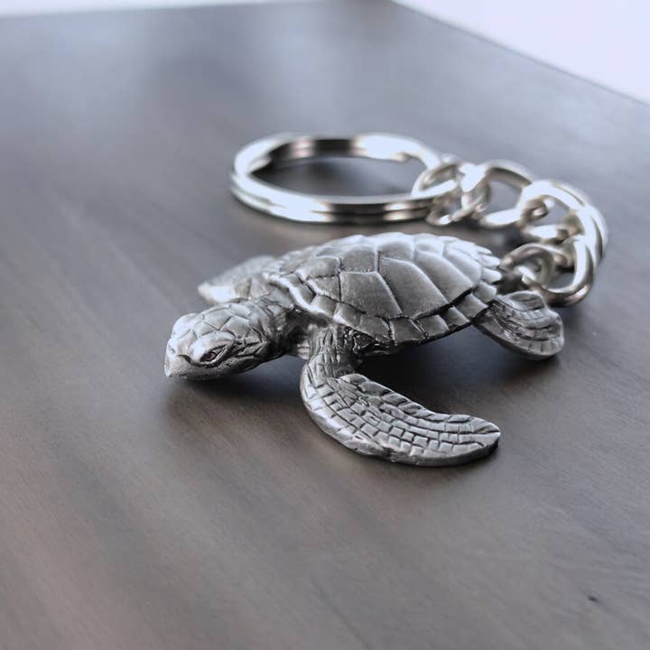 Big Blue by Roland St John - Wholesale Keychain - Unisex - Sea Turtle Keychain – Sea Life Collection – Pewter6