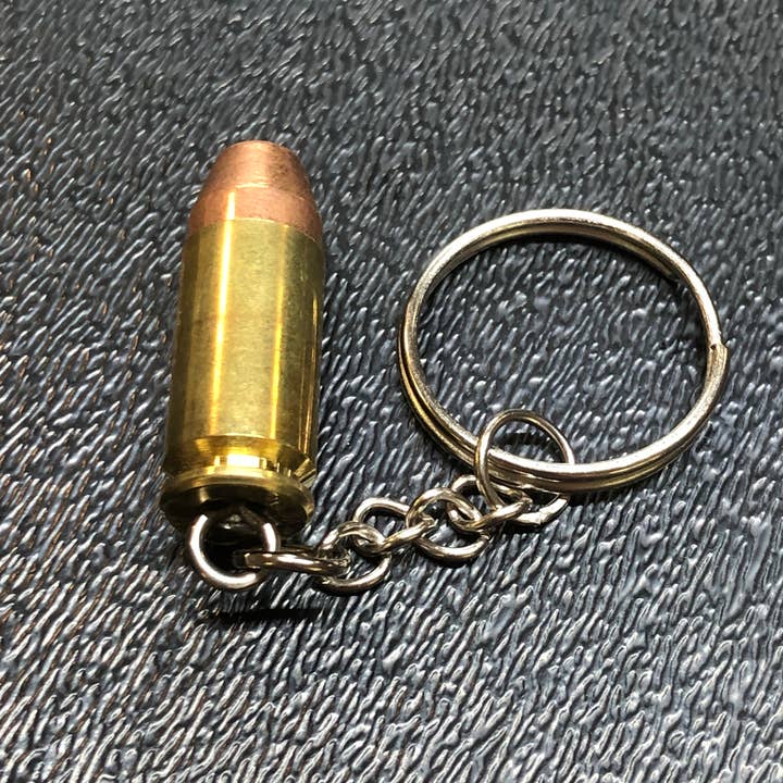 MB Designs – wholesale Keychain – Unisex – Real .40 Cal FMJ Bullet Keychain Gift. Unique!1